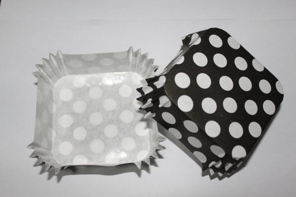 PET film paper Square baking Cup/Paper Square Cake Cup/Square Muffin Cup Wholesales
