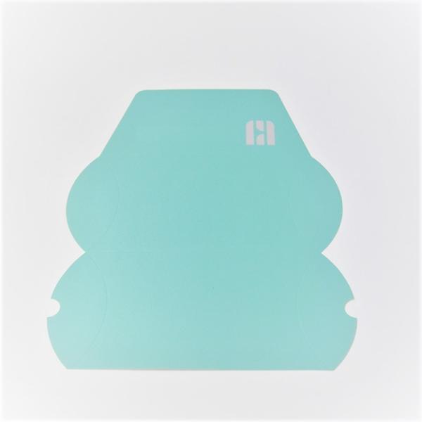 Caixas de presente azuis EVA Ring Paper Earrping Pendant Box da joia do cartão de Crepack com fita