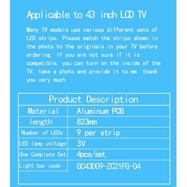 Для 43PFF3061/T3 43PFF5071/T3 43PFF3001/T3 GC43D09-ZC21FG-04
