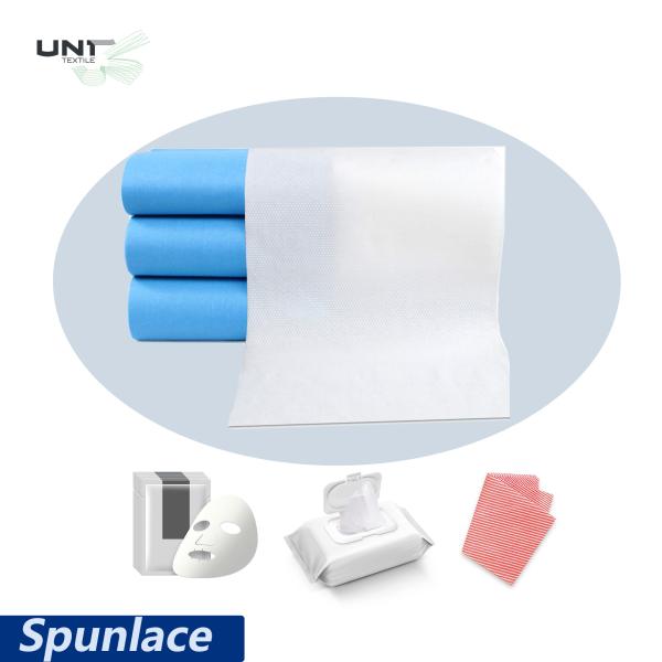 Ширина сопротивление ссадины ткани Nonwoven 1.6m до 2.4m Spunlace высокое