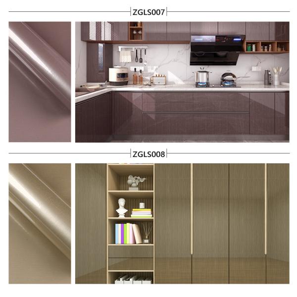 Film laminé en contreplaqué en PVC à haute brillance pour l'administration et l'étanchéité aux moisissures