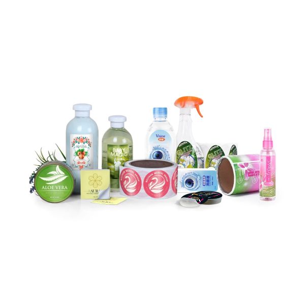 Strong Adhesion Matte Roll Stock Film Packaging Paper Circle Custom Roll Labels