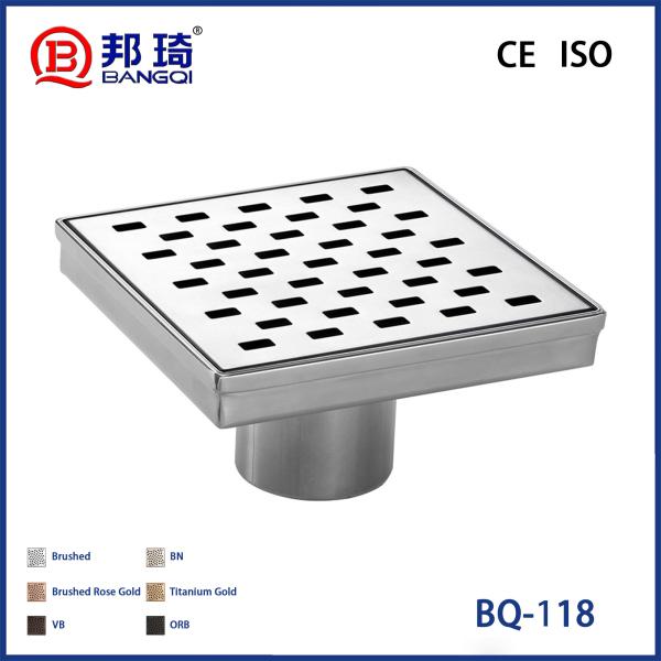 BQ-118 Drainage de plancher américain en acier inoxydable