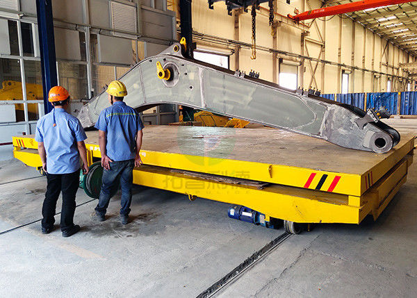 Automatic Warehouse Material Handling Scissor Lifting Transfer Carriage Steel Parts Transport Carts