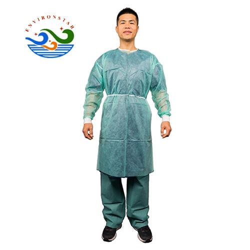 High quality disposable surgical isolation gown nonwoven PP with PE film
