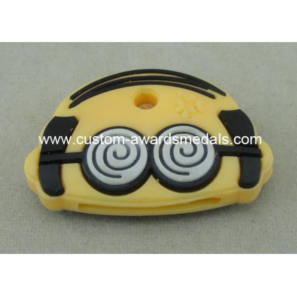 Beauty Soft Promo PVC Coaster Lapel Pin Personalised 1.0 Inch