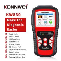 KONNWEI KW830 a augmenté la surveillance automatique de batterie de voiture de soutien 12V de scanner d'outil de diagnostic d'OBDII en temps réel