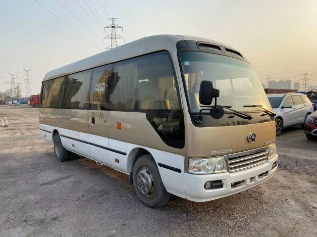 Used King Long Coaster Bus Luxury Mini Bus 19 Passenger Seats Diesel Engine