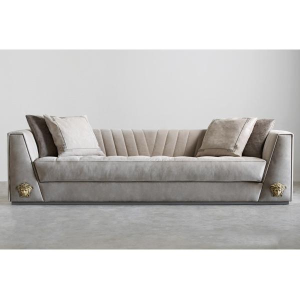 Solid Wood Chesterfield Sofa Set Leather 1.25x0.75m Luxury Living Room Furniture Sets