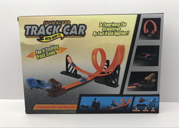 25  Dinosaur Car Track Toys For Kids 2 Big Loops , Slot Car Race Track Sets