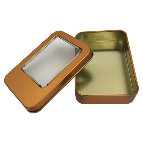 Forma personalizada do retângulo da caixa da lata do metal da forma da cópia para o empacotamento do CD de DVD