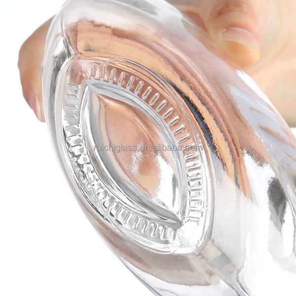 Настроить герметичность Тип плоский рот стеклянные бутылки для виски водки в новейшем дизайне