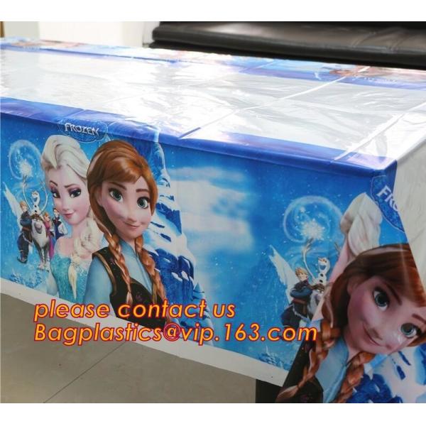 Поставки tablecover партии детей мультфильма скатерти дня рождения с днем рождения пластиковые, рождение ZLDECOR прекрасное 108cm устранимое