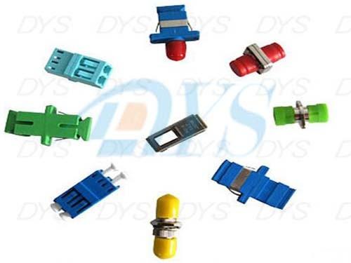 1 / 2 Core Plastic Metal Optical Fiber Patch Cord , Green Optical Fiber Cable Adapter