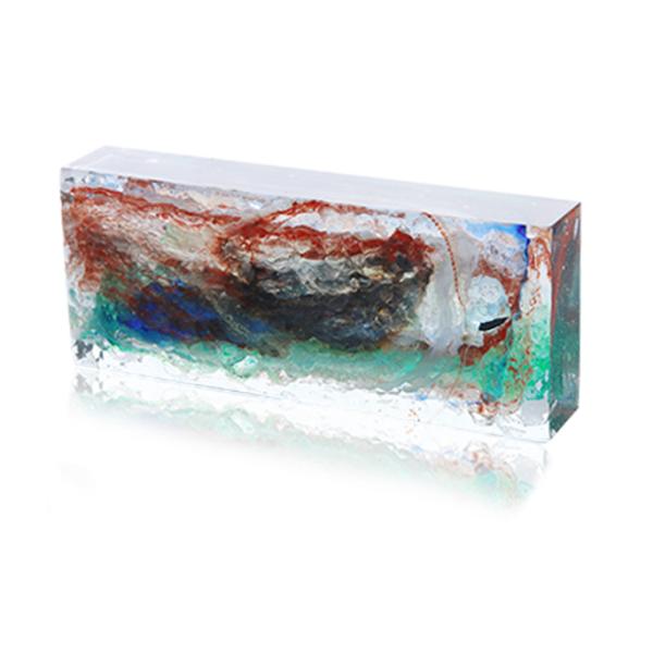 4x4 12x12 Curved Glass Block Wall Crystal Hot Fused