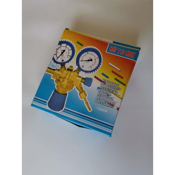 Brass Argon / CO2 MIG TIG Flow Meter Gas Regulator Gauge with Gas Hose Welding Weld