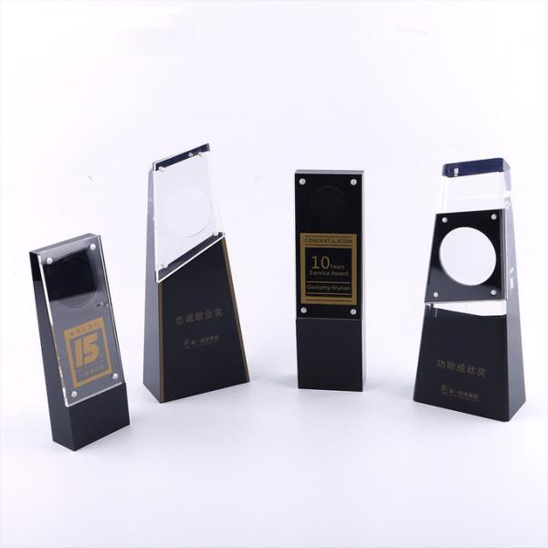 Wholesale Acrylic Block Plexiglass Trophy Stand Coin Collection For Business Recognition