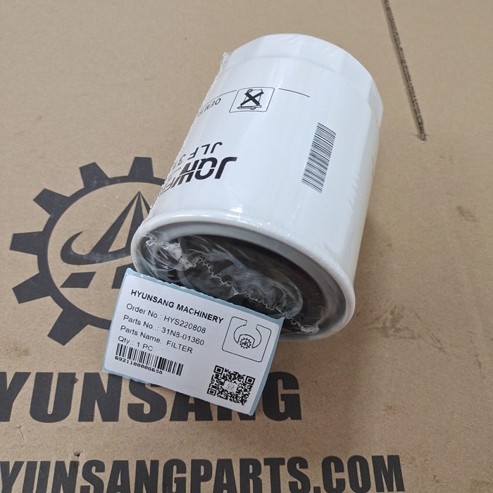 Фильтр 31N8-01360 стока строительного оборудования Hyunsang для HW140 R140LC-9