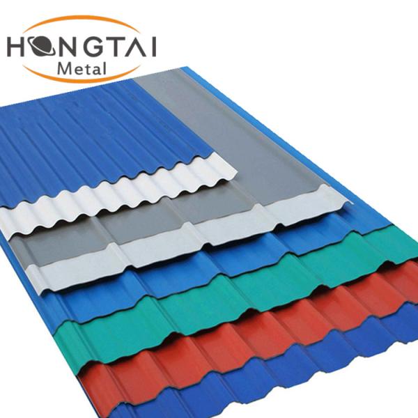 Z40-275g/M2 Corrugated Metal PPGL Roofing Sheet Corrosion Resistant