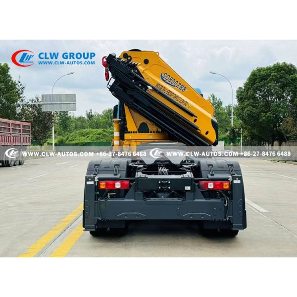 SHACMAN X3000 6x4 Tractor Truck with 430 HP Engine and 8-Ton Knuckle Boom Crane for Heavy-Duty Lifting