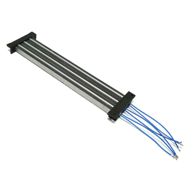 Calentador PTC de 24V a 220V con PTC cerámico y aleta de aleación de aluminio corrugado para soplador de aire caliente eficiente