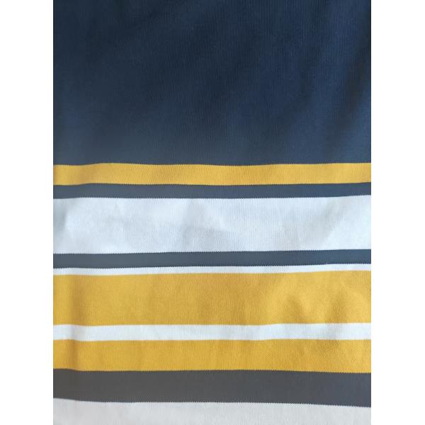 40S Yarn Dyed Cotton Spandex Striped Knit Fabric for Summer Wear