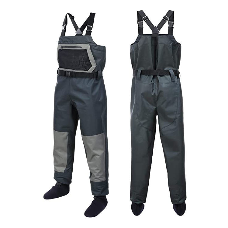 Unisex Fishing Waders Adjustable Suspenders Breathable Chest Waders Custom Sizes For Fly Fishing