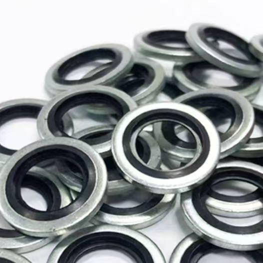 Customized Size Steel EPDM Bonded Washer Hydraulic Hose Bonded Seal Self-centering Combined Bonded Seal Washer