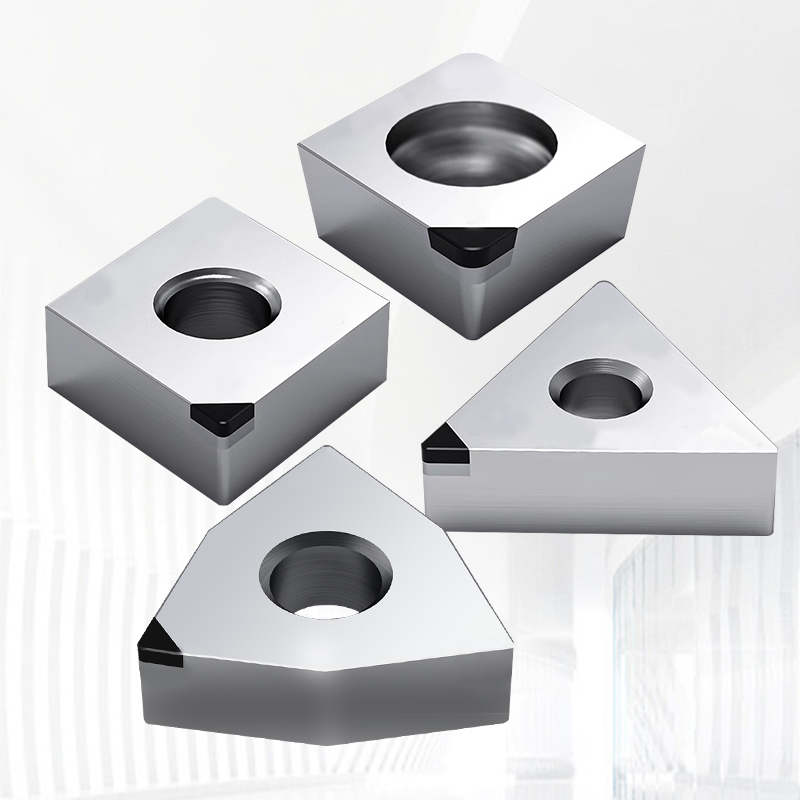 Super Hard Lathe CBN PCD Inserts Wear Resistant Cutting Tools For Cast Iron Machining