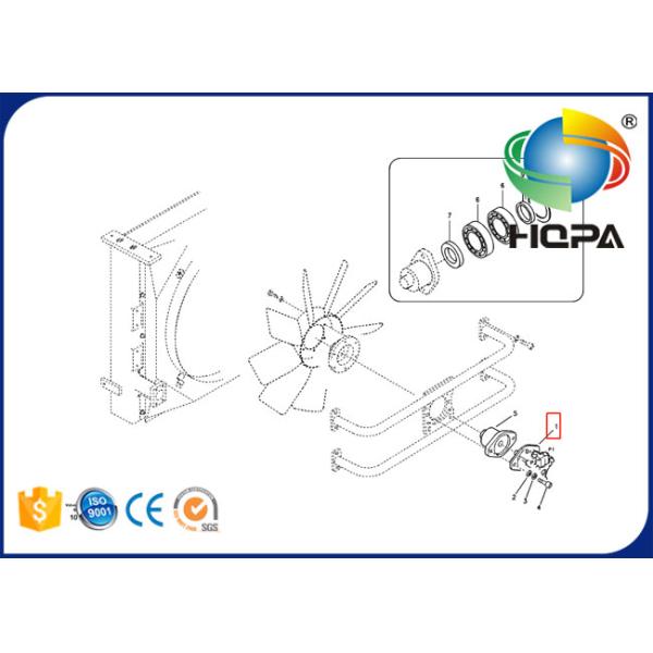 Volvo Excavator Spare Parts , VOE14531612 14531612 Oil Cooling Fan Motor Pump