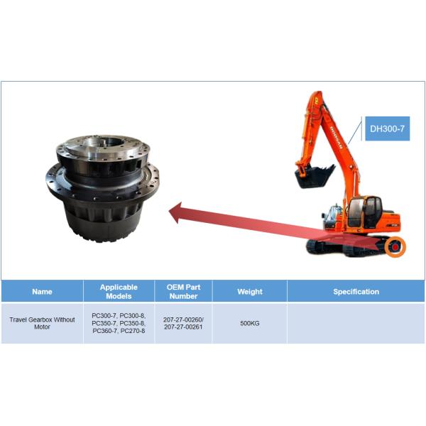 PC300-7 PC300-8 Travel Reduction Drive Gearbox PC350-7 PC350-8 207-27-00260 207-27-00261