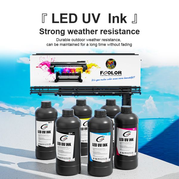 Fcolor UV DTF Ink for Printing - High Adhesion on Curved/Flexible Surfaces - Best for Print Shops