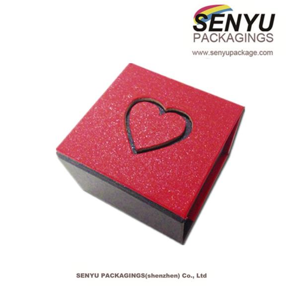 Unique Heart Design Jewelry Box Packaging / Flower Boxes For Roses Packaging