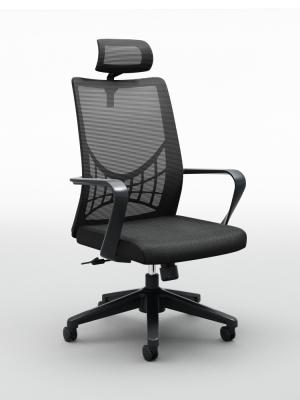 Preto Mesh Office Chair With Arms do giro, cadeira respirável do escritório 264lbs