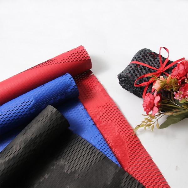 Recyclable Craft Paper Manufacturing Kraft Paper Biodegradable Protective Honeycomb Wrapping Paper