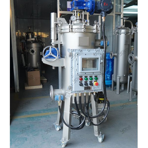 Explosion-Proof​ Automatic Internal Scraper Self-Cleaning Filter High Viscosity Liquid Filtration Petroleum Chemical ,Cooling Water Treatment and Pigment Filtration