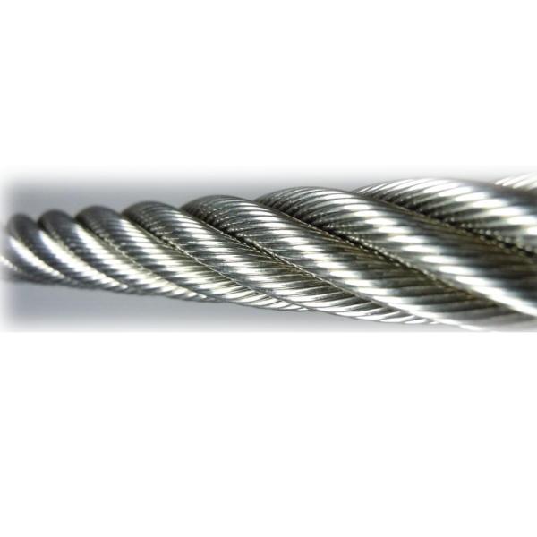 Tolerance ±1% Galvanized High Strength Steel Wire Rope 4x31WS for Industrial