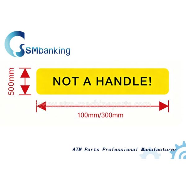 GRG8240 Yellow sticker for 8240 Dispenser, size 100mm×20mm