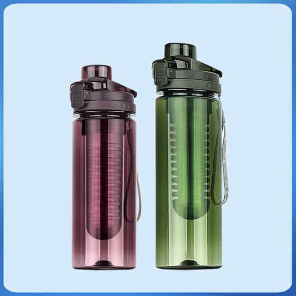 Fruit Infuser Leak Proof Lock Key Plastic Drink Bottle 770ml Large Capacity