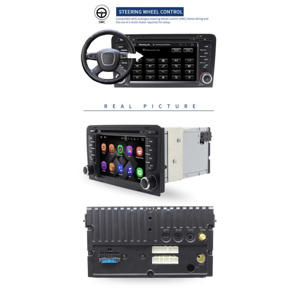 Android 7.1 Audi In Car Stereo Dvd Player 3g Wifi BT AM FM Supported