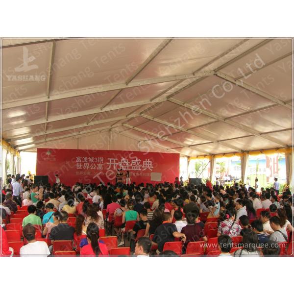 Professional 300 Seaters White Clear Span Tents Flame Retardant 15X30M for Opening Ceremony