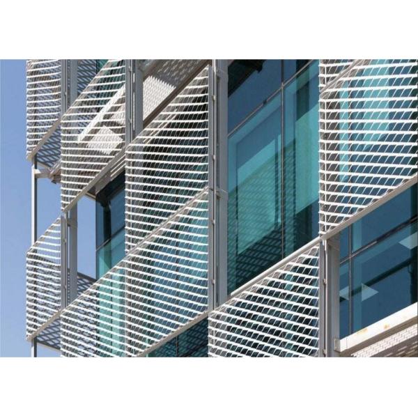 Expanded Galvanized Steel Mesh , Architectural Stainless Steel Expanded Mesh