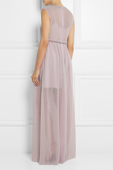 Women Transparent Chiffon Maxi Dress