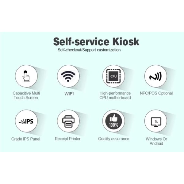 23.6-inch Curved-screen Desktop Self-ordering Kiosk