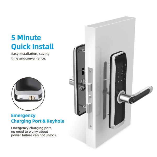Замок цифров отпечатка пальцев WiFi Bluetooth электронный умный для резиденции