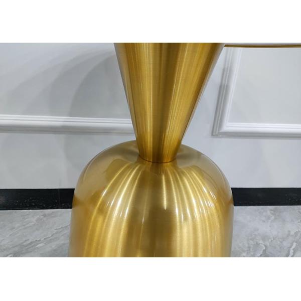 Rock Slab Covered Phnom Penh Gold Plated Coffee Table Diameter 60cm