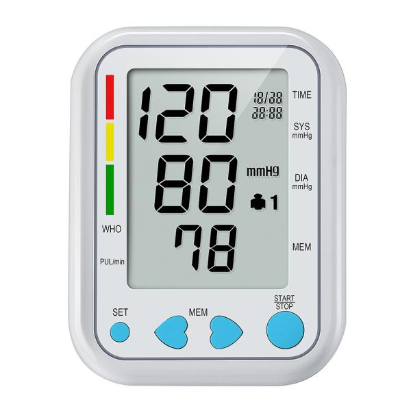 Medical Smart Electronic BP Monitor , Digital Upper Arm Blood Pressure Monitor With Cuff