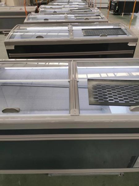 850mm Commercial Glass Freezer, IEC Direct Cooling Commercial Glass Freezer