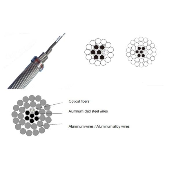 High Voltage Bulk Fiber Optic Cable Outdoor Aerial OPPC OPGW For Power Transmission Line