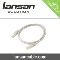 Cabo de remendo Cat6 encalhado 24AWG do cabo da rede multi porque revestimento de PVC do cabo de ANATEL Cat6 UTP